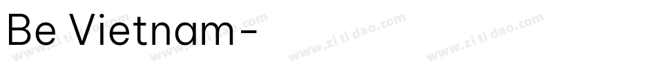 Be Vietnam字体转换